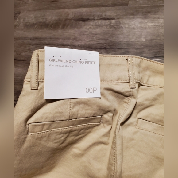Loft Petite Girlfriend Chinos Size 00P - Picture 6 of 6